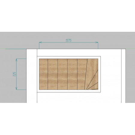 Лестница металлическая с деревянными ступенями для компактных пространств A-54